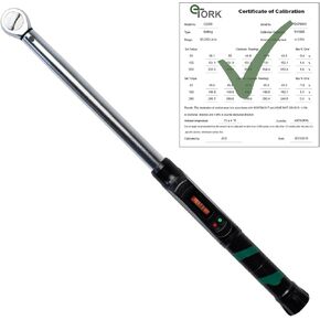 Precision Torque Wrench | 3/8" Drive | 25-250 in-lb | Digital Scale | Click-Style Wrench