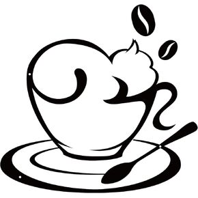 Yncotte Coffee Cup Metal Wall Art, 13.1x11.8 inches Large Size Coffee Bar Decor Coffee Wall Decor Coffee Bar Signs for Wall Cafe Themed Wall Art for Kitchen,Coffee Shop,Restaurant,Home
