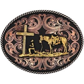 Montana Silversmiths Unisex Ride The Storm Attitude Buckle Silver One Size
