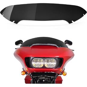 Amazicha 5 بوصة الزجاج الأمامي للدراجات النارية مقسم الرياح 15-23 متوافق مع نماذج Harley Davidson Touring Road Glide 2015 2016 2017 2018 2019 2020 2021 2022 2023 2024 (لون الدخان) in Kuwait