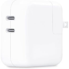 محول طاقة مدمج بمنفذ USB-C مزدوج بقدرة 35 واط من Apple