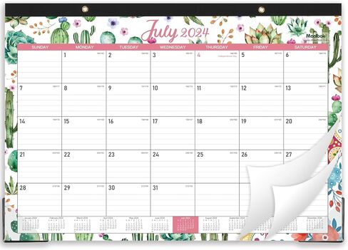 2025 Desk Calendar - Desk Calendar 2025 from January - December 2025,12 Months Desk Pad Calendar, 17" x 12", Large Ruled Blocks in Kuwait