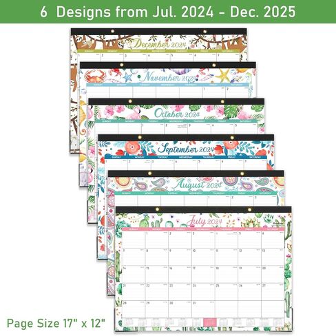 2025 Desk Calendar - Desk Calendar 2025 from January - December 2025,12 Months Desk Pad Calendar, 17" x 12", Large Ruled Blocks in Kuwait