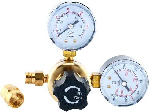 منظمي ثاني أكسيد الكربون من YaeTek منظم لحام الغاز CGA580 Mig Tig Weld 0-4500PSI / 0-10BAR in Kuwait