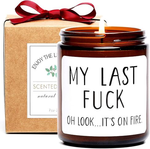 FUND AMLIGHT Teakwood Scented Candle, I Love You for Your Personality, Unique Rude Gift for Husband Boyfriend in Saudi Arabia