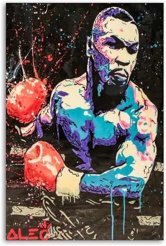 EMH Alec-Monopolys Boxing Tyson Poster Decorative Painting Canvas Wall Art Living Room Posters Bedroom Painting 12x18inch(30x45cm) in Saudi Arabia