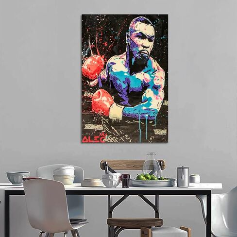 EMH Alec-Monopolys Boxing Tyson Poster Decorative Painting Canvas Wall Art Living Room Posters Bedroom Painting 12x18inch(30x45cm) in Saudi Arabia