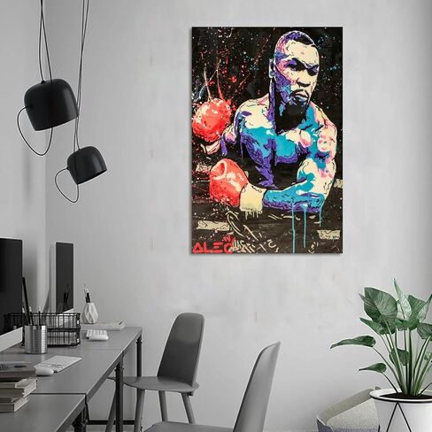 EMH Alec-Monopolys Boxing Tyson Poster Decorative Painting Canvas Wall Art Living Room Posters Bedroom Painting 12x18inch(30x45cm) in Saudi Arabia
