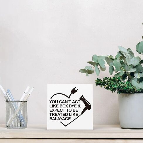 Funny Hairstylist Gifts for Women men Appreciation Gifts for Hairstylist Salon Decor for Hair Stylist Hairstylist Gift ideas I Can't Fix Stupid But I Can Fix Your Hair Sign 5 X 5 Inch in Kuwait