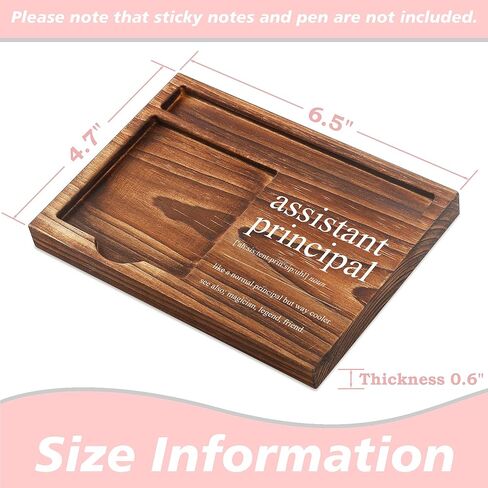 School Counselor Sticky Note Holder Wooden Notepad & Pen Holder 6.5" x 4.7" Sticky Note Pad Holder Dispenser for Desk School Counselor Definition Work Gifts, NPA180 in Saudi Arabia