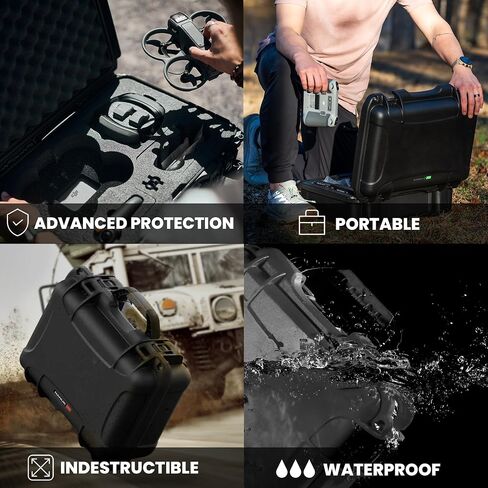 NANUK 925 for DJI Avata 2 Fly More Combo - Waterproof Hard Case with Foam Insert, Graphite in Saudi Arabia