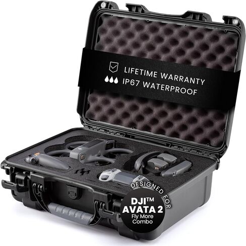 NANUK 925 for DJI Avata 2 Fly More Combo - Waterproof Hard Case with Foam Insert, Graphite in Saudi Arabia