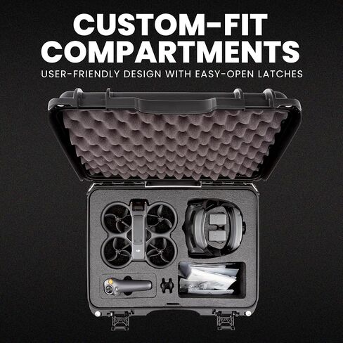 NANUK 925 for DJI Avata 2 Fly More Combo - Waterproof Hard Case with Foam Insert, Graphite in Saudi Arabia