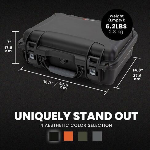 NANUK 925 for DJI Avata 2 Fly More Combo - Waterproof Hard Case with Foam Insert, Graphite in Saudi Arabia