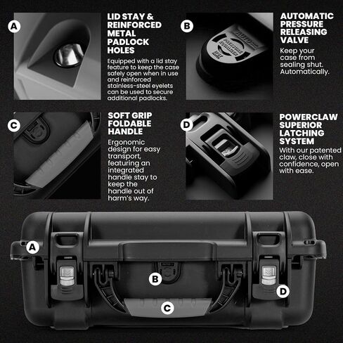 NANUK 925 for DJI Avata 2 Fly More Combo - Waterproof Hard Case with Foam Insert, Graphite in Saudi Arabia