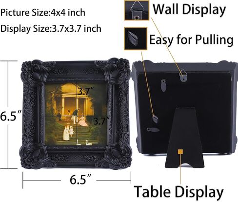 Vintage Picture Frames 5x7 Antique Frames Black Photo Frame Ornate Picture Frames Baroque Frame Gothic Picture Frame Gallery Wall Decor in Saudi Arabia