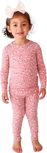 Posh Peanut Baby Pajamas Set - Soft Viscose from Bamboo Kids Two Piece PJ - Easy Care Toddler Sleepers Little Girl Clothes (3-4 Years) in Saudi Arabia