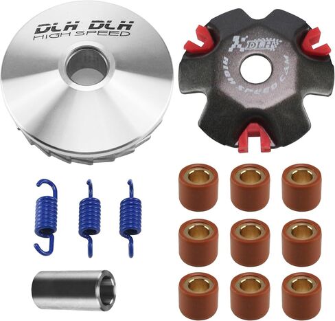49cc Scooter Variator Kits with 6.5g Roller Weights Front Clutch Drive Pulley for GY6 50cc 60cc 80cc 100cc 139QMA 139QMB Jonway Scooter Moped Scooter ATV in Kuwait
