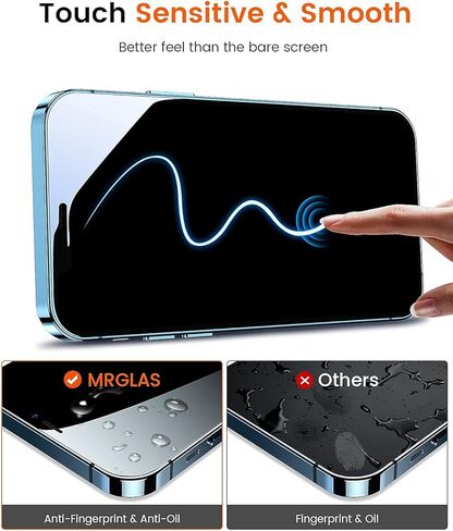 واقي شاشة MRGLAS مكون من 4 قطع لهاتف iPhone 16 Pro Max [9H+ زجاج فضائي من الدرجة العسكرية] [مجموعة المحاذاة التلقائية] [HD Clear] طبقة زجاجية مقواة مقاومة للكسر لهاتف 16 Pro Max 6.9 بوصة، بدون فقاعات in Kuwait