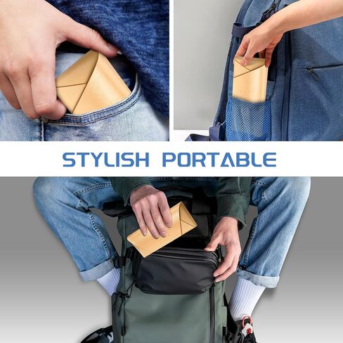 10L0L Eyeglass Case-Leather Eyeglass Cases with Magnetic Bracket for Golf Cart Other Car Glasses Case in Saudi Arabia