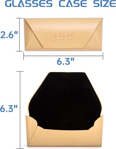 10L0L Eyeglass Case-Leather Eyeglass Cases with Magnetic Bracket for Golf Cart Other Car Glasses Case in Saudi Arabia