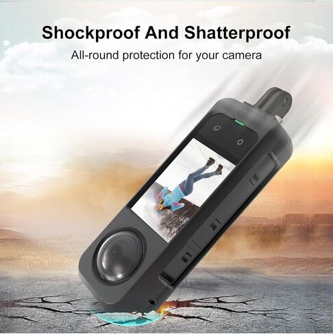PULUZ Metal Protective Case for Insta360 X4, Metal Cage Rig Housing Frame with Lens Protector for Insta 360 X4 Aluminum Camera Frame Cage for Insta360 X4 Accessories in Saudi Arabia