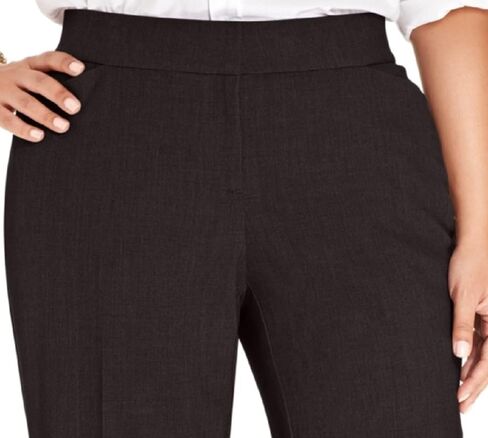 Plus Size Curvy-Fit Straight-Leg Pants in Saudi Arabia