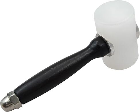 مطرقة نحت الجلد بمقبض خشبي من النايلون مطرقة لنحت الجلود DIY مطرقة جلدية، مقبض خشبي من النايلون على شكل حرف T مقاس 7.4 بوصة in Kuwait