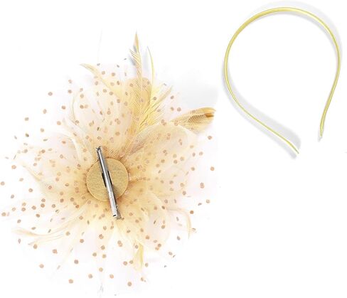 Fascinators Hat Kentucky Derby Hats Clip Hat Wedding Cocktail Tea Party Headwear for Women Navy Blue in Saudi Arabia
