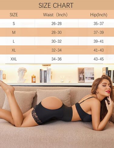 Avidlove Shapewear for Women Tummy Control High Waisted Body Shaper Short Butt Lifting Panties Girdle Thigh Slimmer Butt Lifter Shapewear (Black+Champagne) in Saudi Arabia