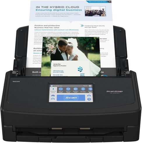 ScanSnap iX1600 Chromebook Edition Wireless Color Duplex Document Scanner, ChromeOS Compatible, Black in Saudi Arabia