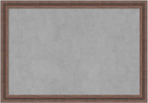Amanti Art Framed Magnetic Board (42 x 34) Whiskey Brown Rustic Magnet Board, X-Large Magnetic Bulletin Board for Office Decor, Mudroom, Kitchen or Organization Drop Zone from WI, USA in Saudi Arabia