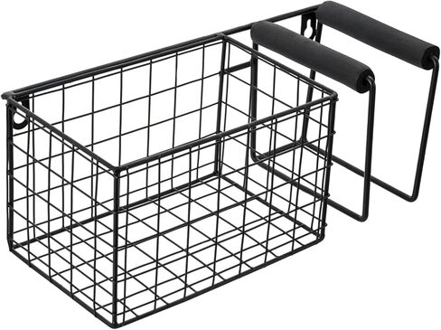 MyGift 12 Inch Wall Mounted Silver Metal Table Tennis Pickleball Paddle Rack and Ball Storage, Hanging Equipment Organizer with Racket Holder and Basket for Ping Pong Balls in Kuwait