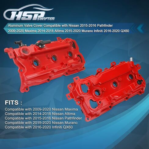 Engine Valve Cover with Gasket, Compatible with Nissan 2015-2016 Pathfinder 2009-2020 Maxima 2014-2018 Altima 2015-2020 Murano Infiniti 2016-2020 QX60 V6 3.5L Part# 13264-9N00A 13264-9N00B in Saudi Arabia