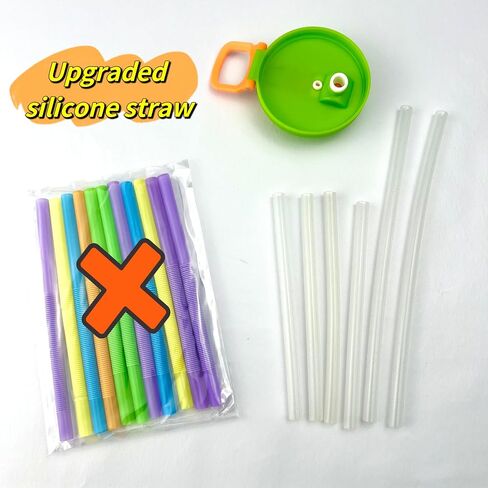 4-pack 4 Color Sip and Seal Straws Soda ​Can Covers Can Lids with 12 Colorful Flexible Straws, BPA-Free Reusable For Fits standard For Canned Beverage, Beer, Juice,Seltzer. (Single color) in Saudi Arabia