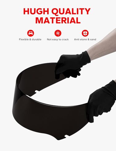 Amazicha 5 بوصة الزجاج الأمامي للدراجات النارية مقسم الرياح 15-23 متوافق مع نماذج Harley Davidson Touring Road Glide 2015 2016 2017 2018 2019 2020 2021 2022 2023 2024 (لون الدخان) in Kuwait