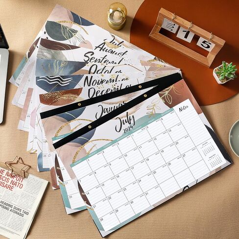 2025 Calendar - Desk Calendar 2025, JAN.2025 - DEC.2025, 12 Months Large Desk Calendar 17" x 12", Calendar 2025 with Corner Protectors, Large Ruled Blocks, Thick Paper, To-do List & Notes, Best Calendar for Planning in Saudi Arabia