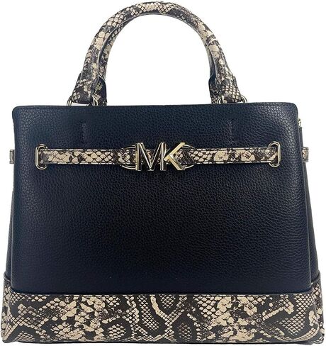 MICHAEL KORS Large Belted Satchel with Crossbody Strap (denim) in Saudi Arabia