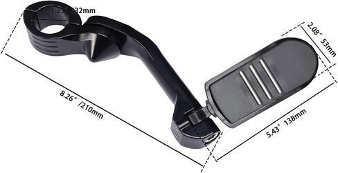 Passenger Mini Footboard, Passenger Footpegs W/Mount Kit for Harley Touring 1993-2024 CVO Street Glide Electra Glide Road Glide Road King Ultra Classic Ultra Limited Revival FLHT,Black in Saudi Arabia