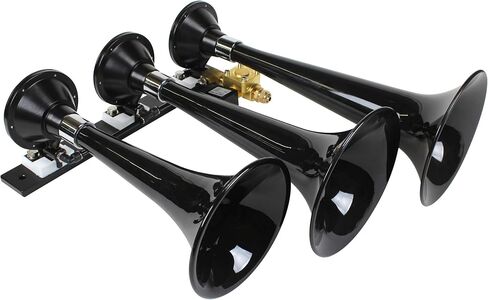 Kleinn Air Horns SDKIT-734 Bolt-On Train Horn/نظام الهواء النهائي على متن الطائرة لشاحنات الديزل Ford F-250/F-350 Super Duty in Kuwait