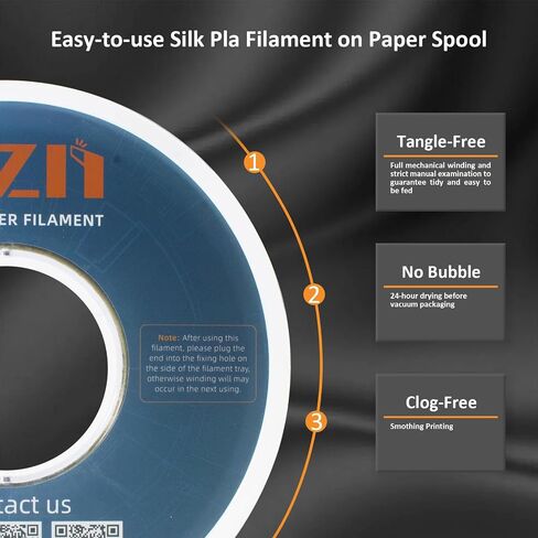 Silk PLA Filament 1.75mm, Metal-Like Shiny 3D Printer Filament, 1kg Spool (2.2lbs), Dimensional Accuracy +/- 0.03 mm, Vacuum Packaging (Silk Gold) in Saudi Arabia