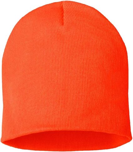 COUVER Unisex Knitted Solid Acrylic Beanie – Warm Winter 8 Inch Beanie Hat in Kuwait