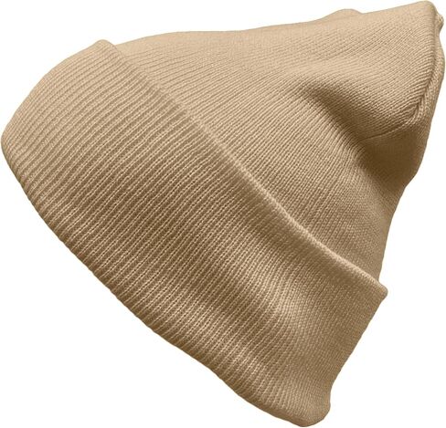 COUVER Unisex Knitted Solid Acrylic Beanie – Warm Winter 8 Inch Beanie Hat in Kuwait