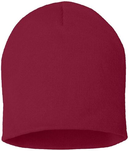 COUVER Unisex Knitted Solid Acrylic Beanie – Warm Winter 8 Inch Beanie Hat in Kuwait