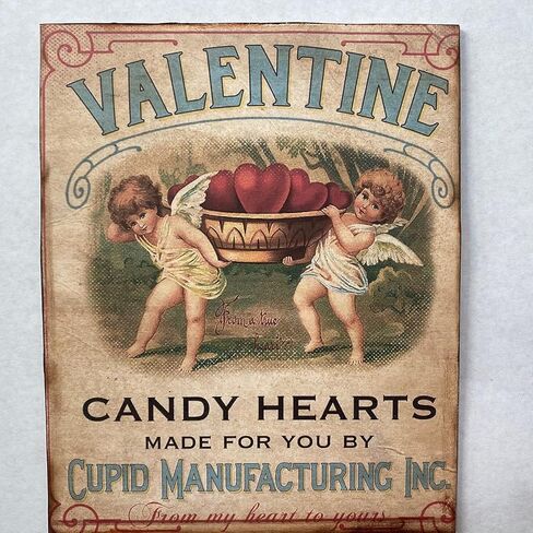 الرجعية معدن القصدير علامة عيد الحب يمكنني استعارة قبلة ريفي جدار ديكور لوحة الحائط المعدنية خمر القصدير تسجيل للشارع والمنزل بار نادي المطبخ مطعم جدار الفن ديكور لوحة علامات 8x12 بوصة in Kuwait