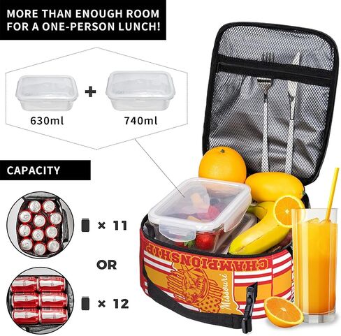 Kansas Lunch Box for Football Fans, Insulated Kansas Tote Cooler Bag Gifts for Office Picnic, Kansas Lunch Bag Gifts for Men Women Boys Girls in Saudi Arabia