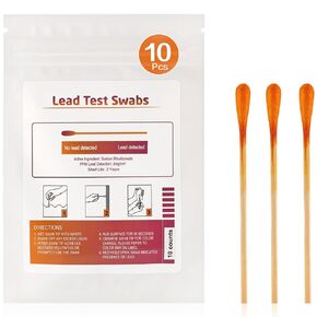 Lead Test Kit for Dishes, 30 Pcs Rapid Lead Test Swabs, Dip in Water Lead Testing Kit, Lead Paint Test Kit Home Use for All Surfaces, Results in 30 Seconds