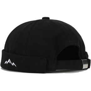 Quanhaigou Brimless Sailor Cap,Adjustable Rolled Cuff Skull Beanie Hats for Men Women