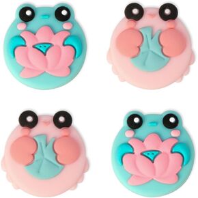 PERFECTSIGHT Silicone Joycon Thumb Grip Caps, Joystick Cover Compatible with Nintendo Switch/OLED/Switch Lite,4PCS (Mushroom)