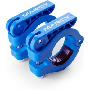 Marcy Olympic Barbell Lock Collar Clips to Secure Olympic Weight Plates on an Olympic Bar - OBC-7RD